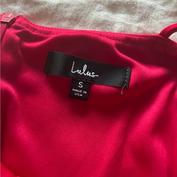 Mini Red Spaghetti Strap bodycon dress - Picture 4 of 6